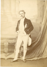 Mode, M. Jules Vaisse en costume de cour, ca.1895, Vintage albumen print Vintage