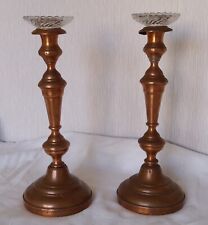 PAIRE DE BOUGEOIRS ANCIENS EN