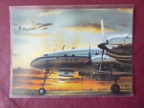 Carte postale klm royal dutch - carte,