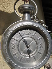 ETAIN-HORLOGE MURALE 1970-MONTRE GOUSSET-ALLEMAGNE-24x31cm-EXCEL. ETAT