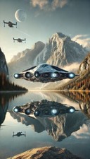 Plaque métal   ovni ufo