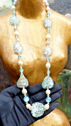 Ancien collier fantaisie - collier,