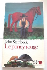 Livre : le Poney rouge de John Steinbeck - Folio Junior - 1986 - Texte illustré