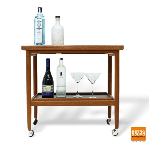 Expanding teak serving bar - teak,