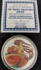 Rare Edition Anonymous Mint Alphonse Mucha 1 Oz Argent