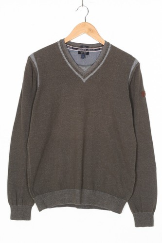 Pull coton col v - en,