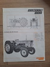 TRACTEUR SOMECA 900 ANCIEN FEUILLET PUBLICITAIRE PROSPEKT OLD TRACTOR