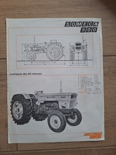 Tracteur someca 900 ancien - tracteur,