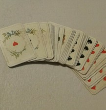 Ancien jeu de 32 cartes Allemagne B Dondorf Patience Karten petit format 19ème 