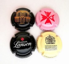 4 Capsules Champagne Lanson n°111d, 124, 125 Et 126  Cote 20€ Rarissime..!!! 