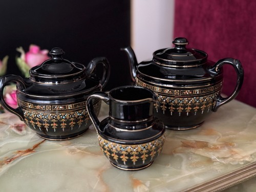 Théière sucrier pot à - théière,, sucrier,