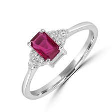 Ancienne Bague Art Déco Rubis