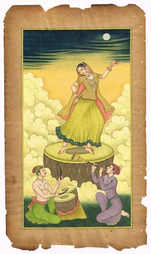 Indien miniature ancien - miniature,