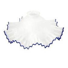 Seulement Verre de Remplacement Pour Lustres Et Lampes Soufflé Murano Blanc Blu