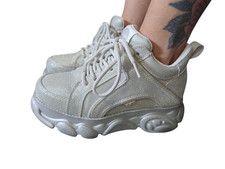 basket buffalo argenté pailleté 