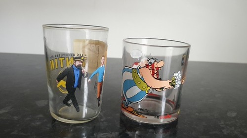 Tintin verre amora - tintin,