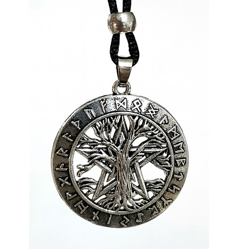 Pendentif pentacle arbre - , de