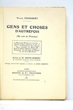 LIVRE ANCIEN ENJOUBERT GENS ET