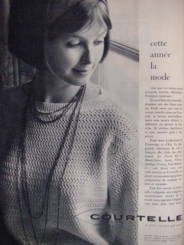 Publicité 1961 courtelle - courtelle, la