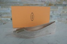 Tods Mort ´S Taille 36,5 Chaussures Basses Ballerinas Mocassins Beige Neuf Ehem