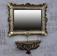 Set Or/Noir Miroir Mural Avec