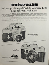 LEITZ vintage Camera  Print Ad !! " LEICA /LEICAFLEX Camera "