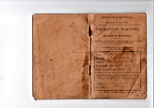 livret ancien militaire maritime vieux papier 1908 fascicule mobilisation 70 pag