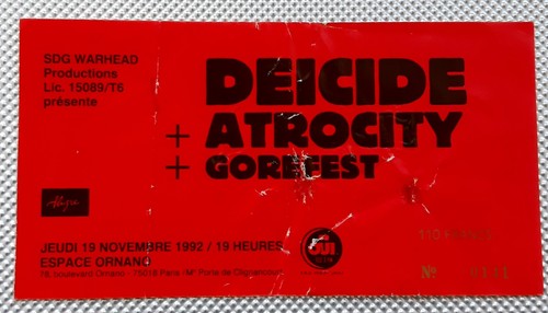 Ticket billet place concert - ticket,