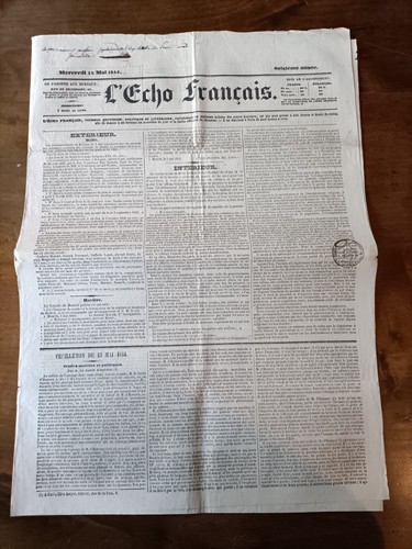 Vieux journal l echo - journal, l'echo