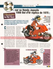 HONDA JAPAUTO 1000 VX Bol D'Or 1975 CB 750 Four Joe Bar Team Fiche Moto #003496