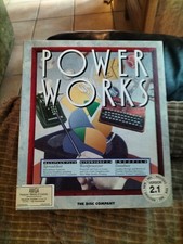 BOITE AVEC LOGICIEL ET MANUEL AMIGA 500 1000 2000 POWER WORKS VERSION 2.1