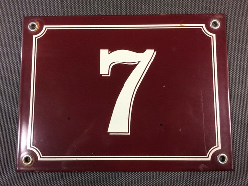 Ancienne plaque émaillée - , de