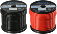 10 Gauge Silicone Wire Spool 50Ft Red and 50Ft Black Bundle
