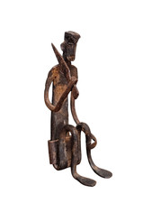 Figure ornementale d’Assin Fon, Bénin, première moitié du XXe siècle.