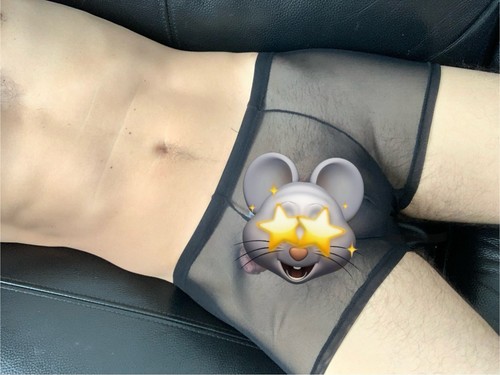 Boxer homme noir transparent