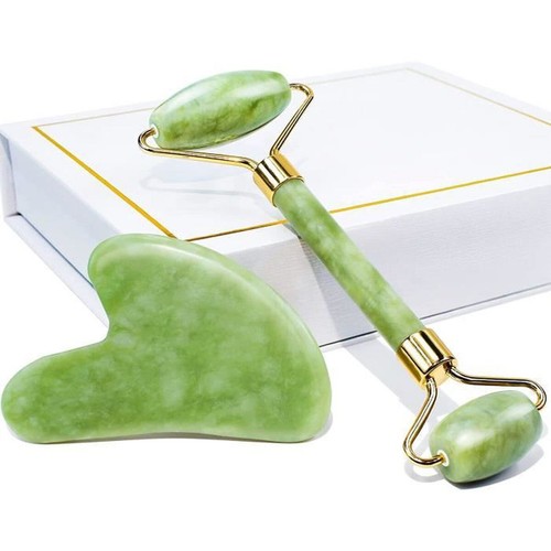 Jade roller visage gua - jade, sha