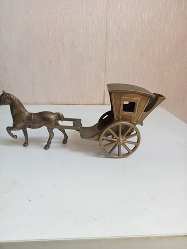 Cheval charette laiton - et, en