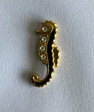 48 - Pin's BIJOU HIPPOCAMPE à STRASS - SEAHORSE