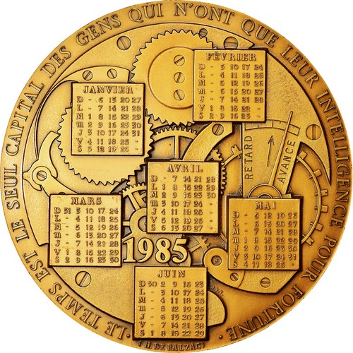 France médaille calendrier - france,,