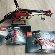 Légo 8046 hélicoptère - hydravion sans boite avec notices