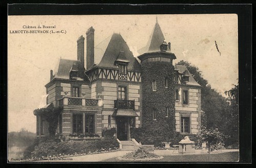 Cpa lamotte beuvron chateau - cpa,