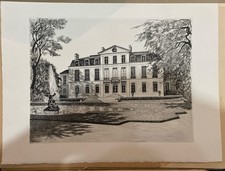 Ancienne Gravure Palais de Rohan Signé Maxime Juan  Numéroté 67