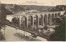 22 - Dinan - Le Viaduc et la Coulée de la Rance - Animée - CPA - Voir Scans Rect