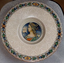 GRANDE ASSIETTE PPLAT CERAMIQUE ITALIENNE ANTONIO MARGUARITELLI ITALY DERUTA