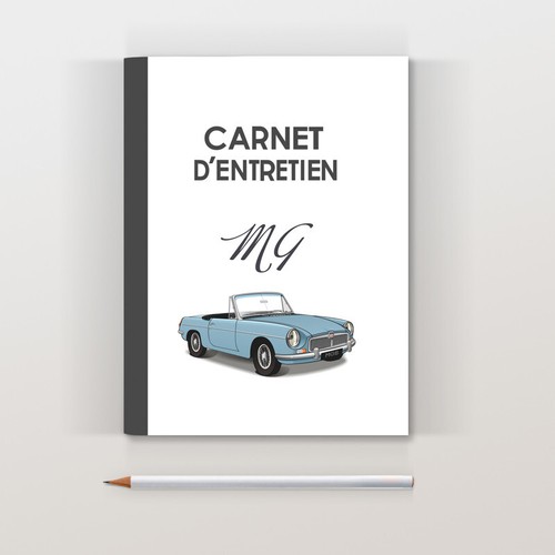 Carnet entretien mgb - mgb, bleu