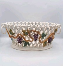 Grande coupe faïence tressée