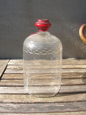 ancienne cloche anti poussiere protege montre bijoux en cristal taillé