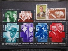 MONDE timbres N° divers DE GAULLE neuf ** en bon état lot MZ419