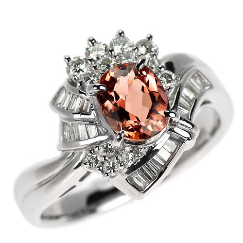Bague diamant topaze
