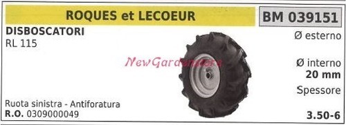 Roue gauche roques lecoeur - roques,